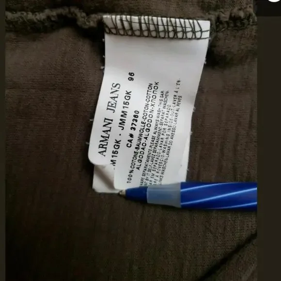 AJ Armani Jeans Mens Sweater Mock-neck Grey US XL 1/4 Zip Long Sleeve - Picture 5 of 8